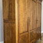 Wardrobe Vintage French Louis XVI Style Three Door Oak Carved Armoire LOT 6458