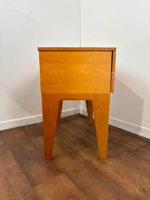 Vintage Golden Oak Two Drawer Chest