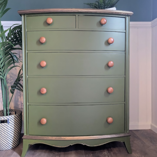 Green chest of drawers R25021 2