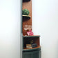 Mid century modern nathan corner unit,drinks cabinet in green and gold