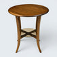 Ercol Round Side Table Lower Tier Mid Century Modern Elm Golden D FREE Delivery*