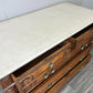 Chest of Drawers Antique French Style Marble Top Oak Carved Cabinet LOT 4808