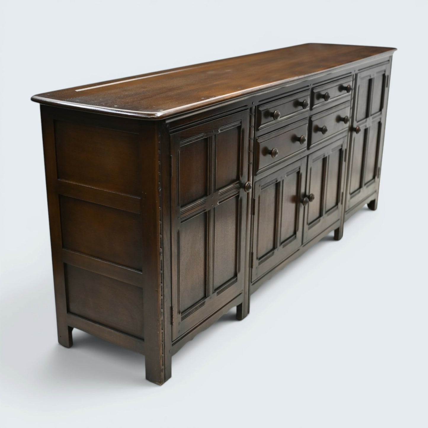 Ercol Large Grand Sideboard Model #570 215cm/7foot Wide Storage FREE UK Delivery