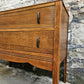 Vintage Chest Of Drawers Oak Two Drawer Cabinet