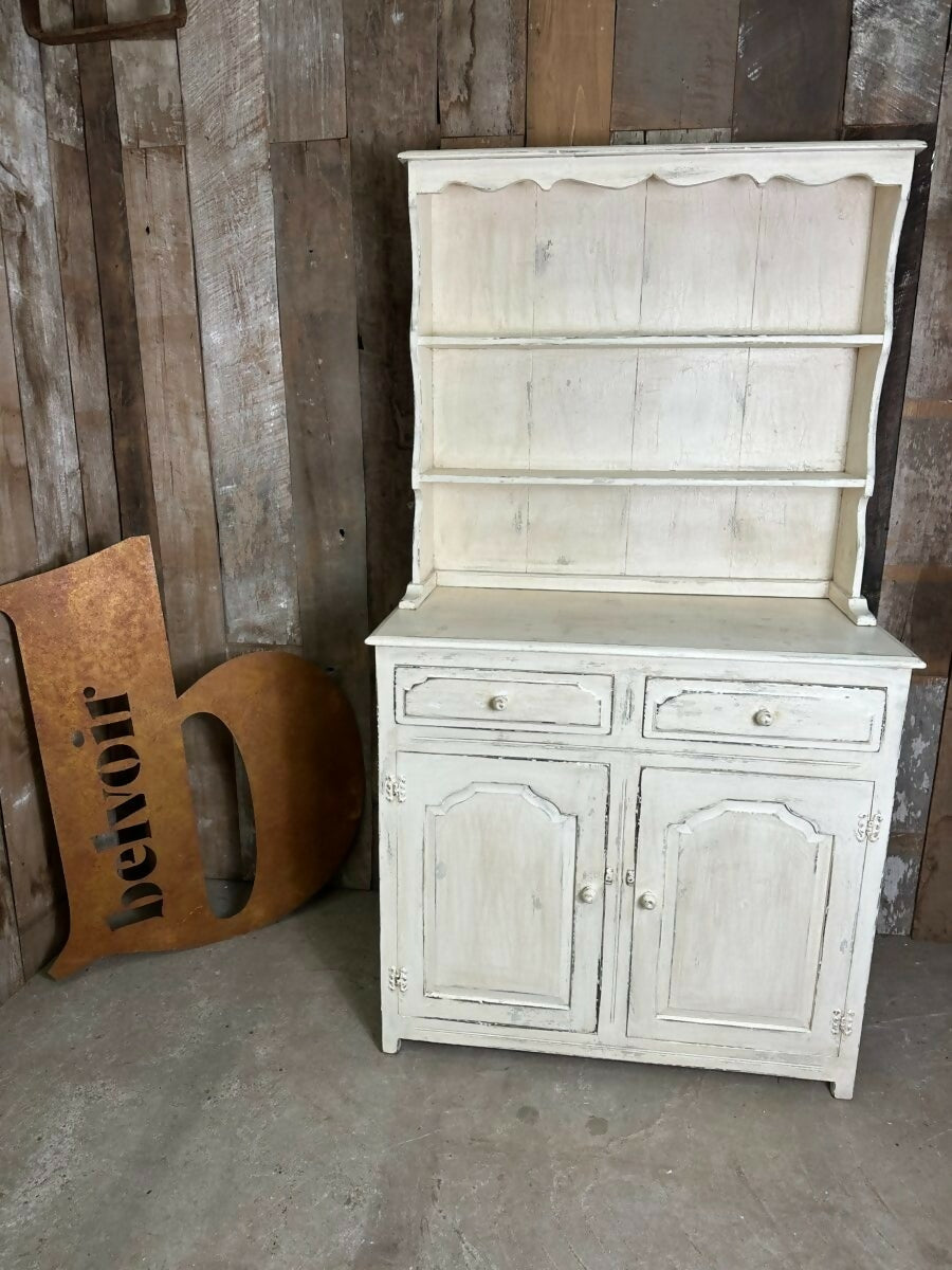 Vintage Painted Oak Dresser Housekeeper’s Cupboard