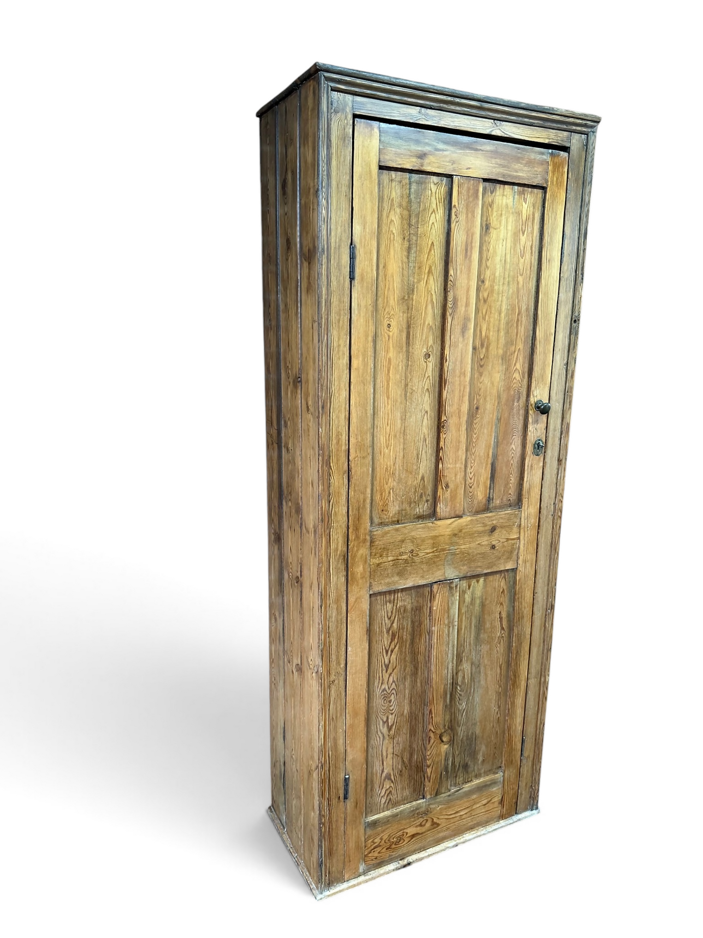 Victorian Pine Cupboard House Keepers Pantry Pitch Pine Rustic Farmhouse Larder Linen Cabinet