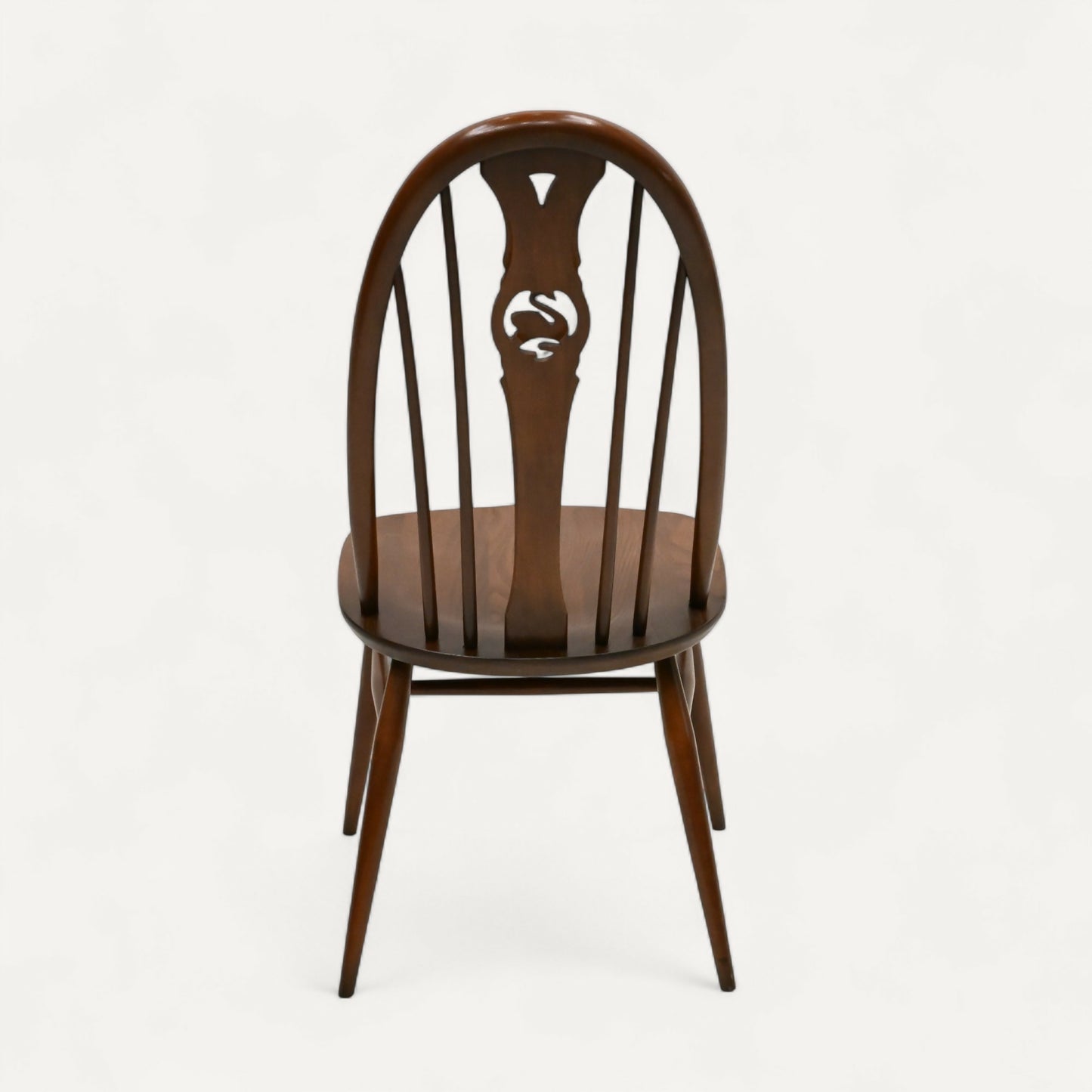 4 Ercol Dining Chairs Windsor Bow Backs Swan Fruitwood Finish FREE UK Delivery. SBR10473/1605E