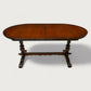 Old Charm Dining Table Tudor Brown Finish Extended Seats 6/8 FREE Delivery*