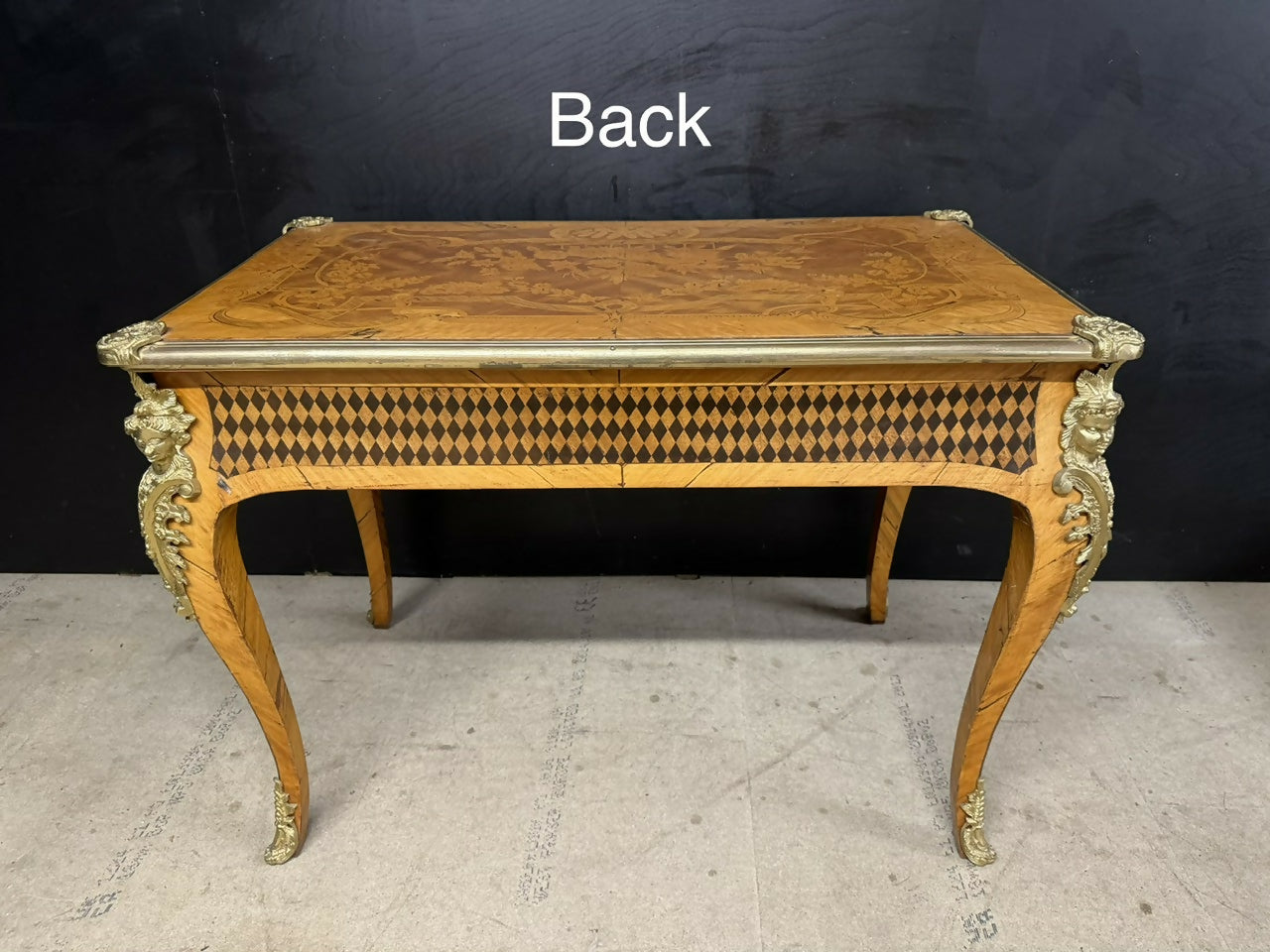 Fine French Marquetry Bureau Plat