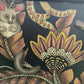 Midcentury Modern Charcoal Grey Sideboard: Animal Print TV Unit