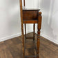 Vintage Oak Hall Coat Stand with Mirror & Storage