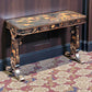 A Regency Style Black Lacquered Centre Table