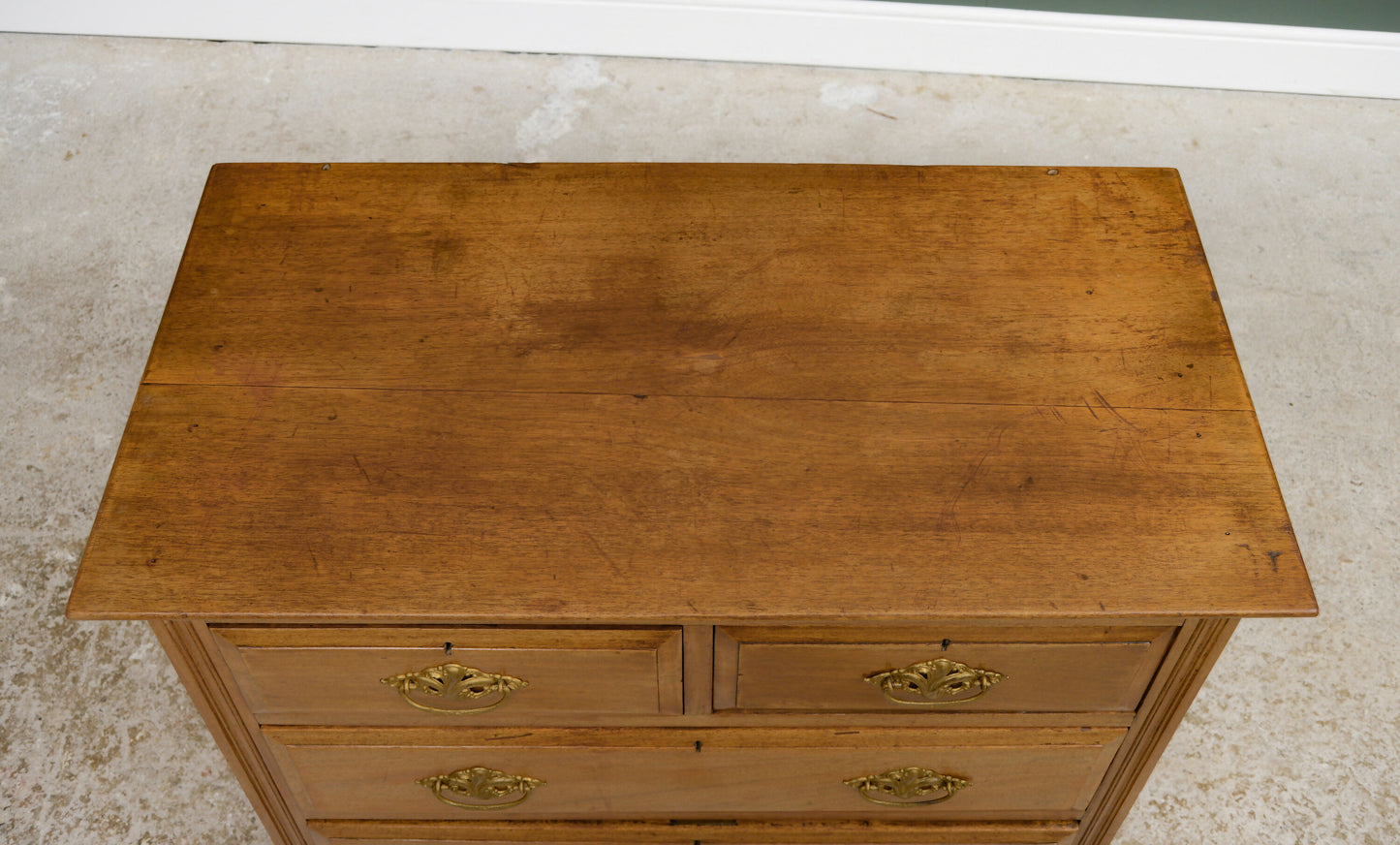 Victorian Light Wood Chest of Drawers - Satinwood or Bleached Mahogany