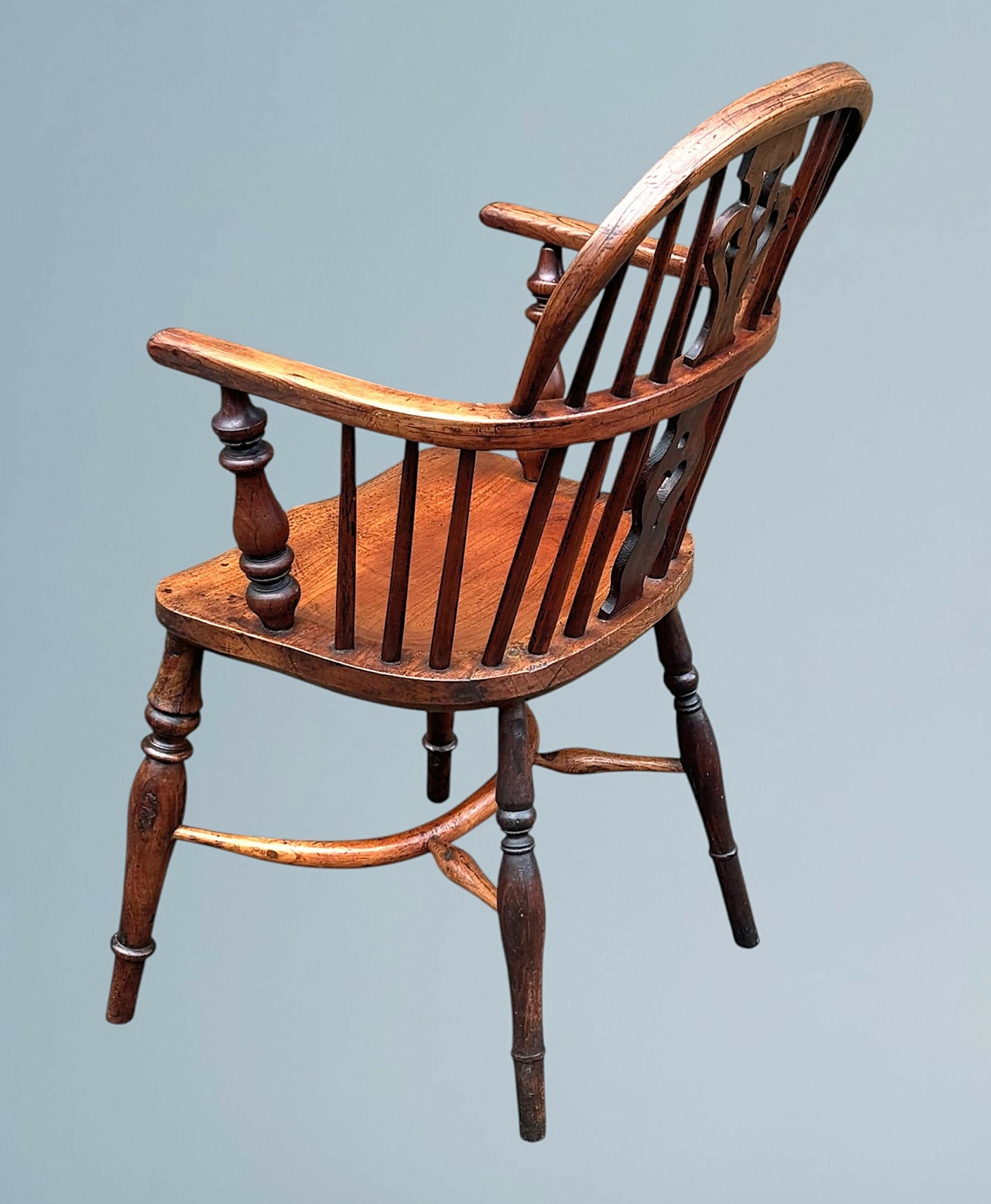 19th Century Yew Wood Windsor Armchair