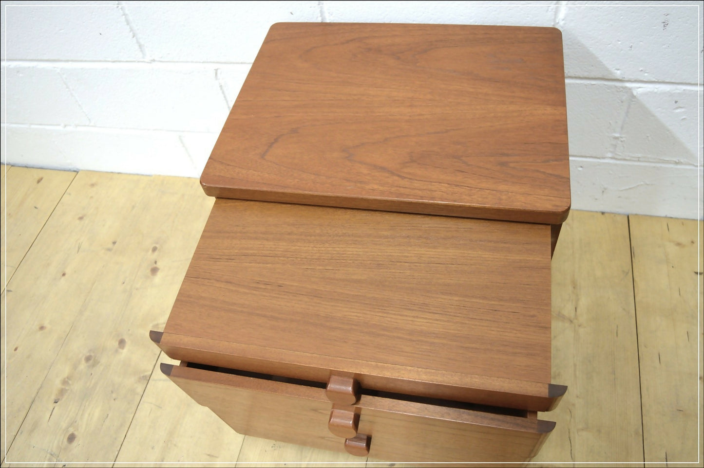 vintage bedside cabinet Stag teak mid century danish design DELIVERY