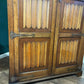 Vintage Oak Priory Double Wardrobe With Linen Fold Designx