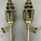 Pair of Wall Lights Antique French Style Lantern Sconces Glass LOT 6478