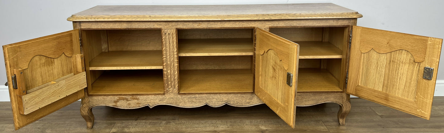 Cabinet Vintage French Style Oak Storage Sideboard Carved Cupboard LOT 6281