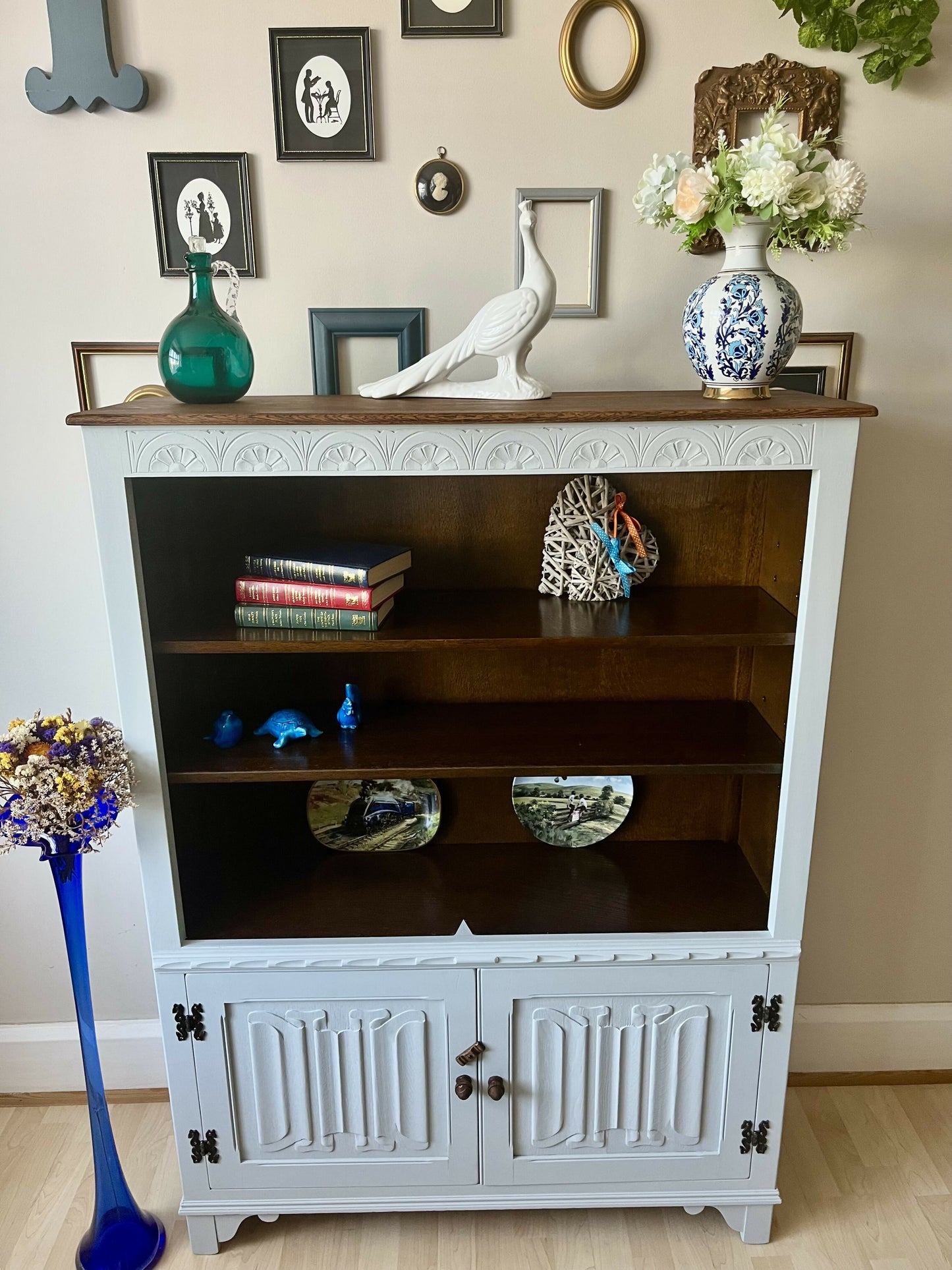 Vintage Jaycee Oak, Cabinet, Bookcase, Display