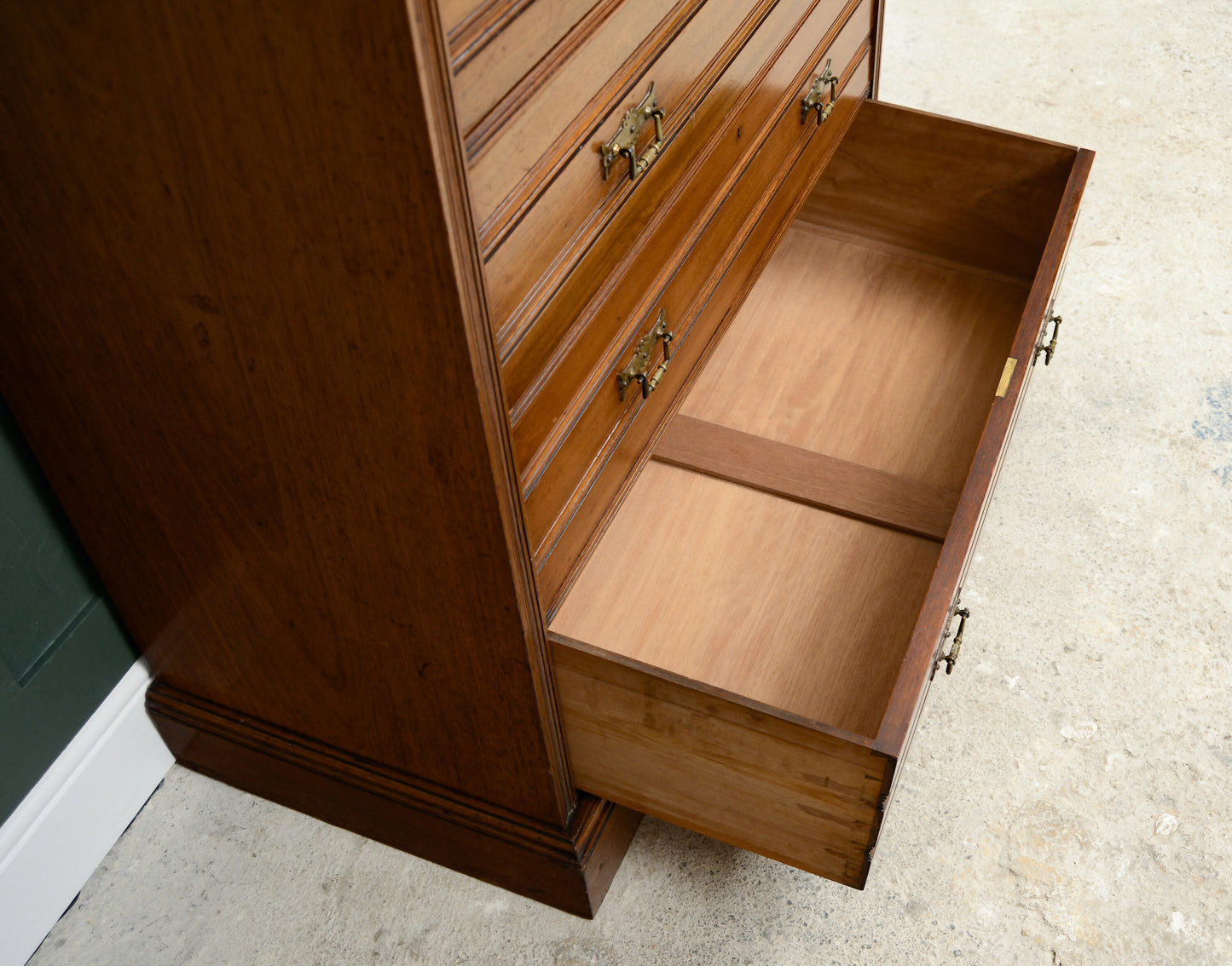 Large Edwardian Tallboy Chest of Drawers - Mahogany or Satinwood - 2 Over 3