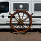 Huge Wooden Vintage Ships Wheel. 174 Cms Diameter.