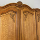 Wardrobe Vintage French Louis XVI Style Oak Four Door Carved Armoire LOT 6400