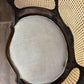 Pair Of French Louis XV Style Walnut Bergere Elbow Chairsx