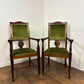 Pair of Edwardian Mahogany Upholstered Armchairs