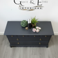 Stag minstrel chest of drawers in dark grey