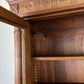 Bookcase Antique French Style Glazed Display Oak Cabinet Sideboard LOT 6513