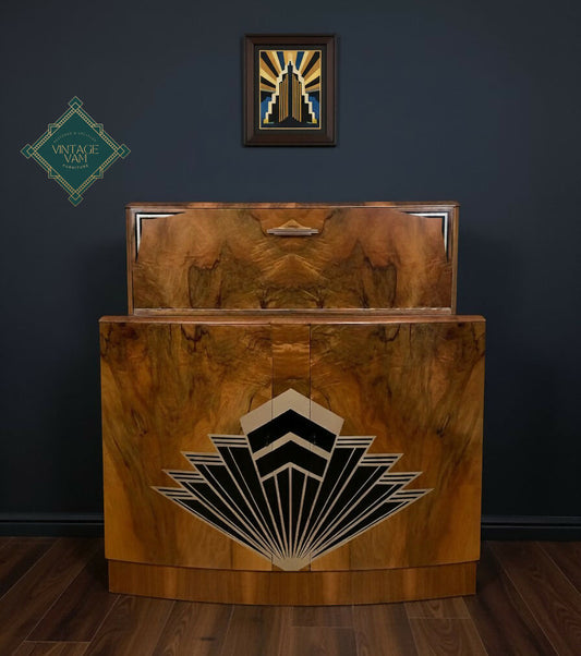 Art Deco cocktail cabinet, drinks bar, Gatsby Fizz