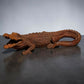 Cast Iron Crocodile, Large In Size. Vintage Garden Furniture