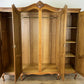 Wardrobe Vintage French Louis XVI Style Oak Four Door Carved Armoire LOT 6503