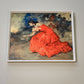 The Fire Dance, by Francisco Rodriguez Sanchez Clemente Mid Century Red Dress