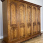 Wardrobe Vintage French Style Five Door Carved Large Storage Armoire LOT 4987