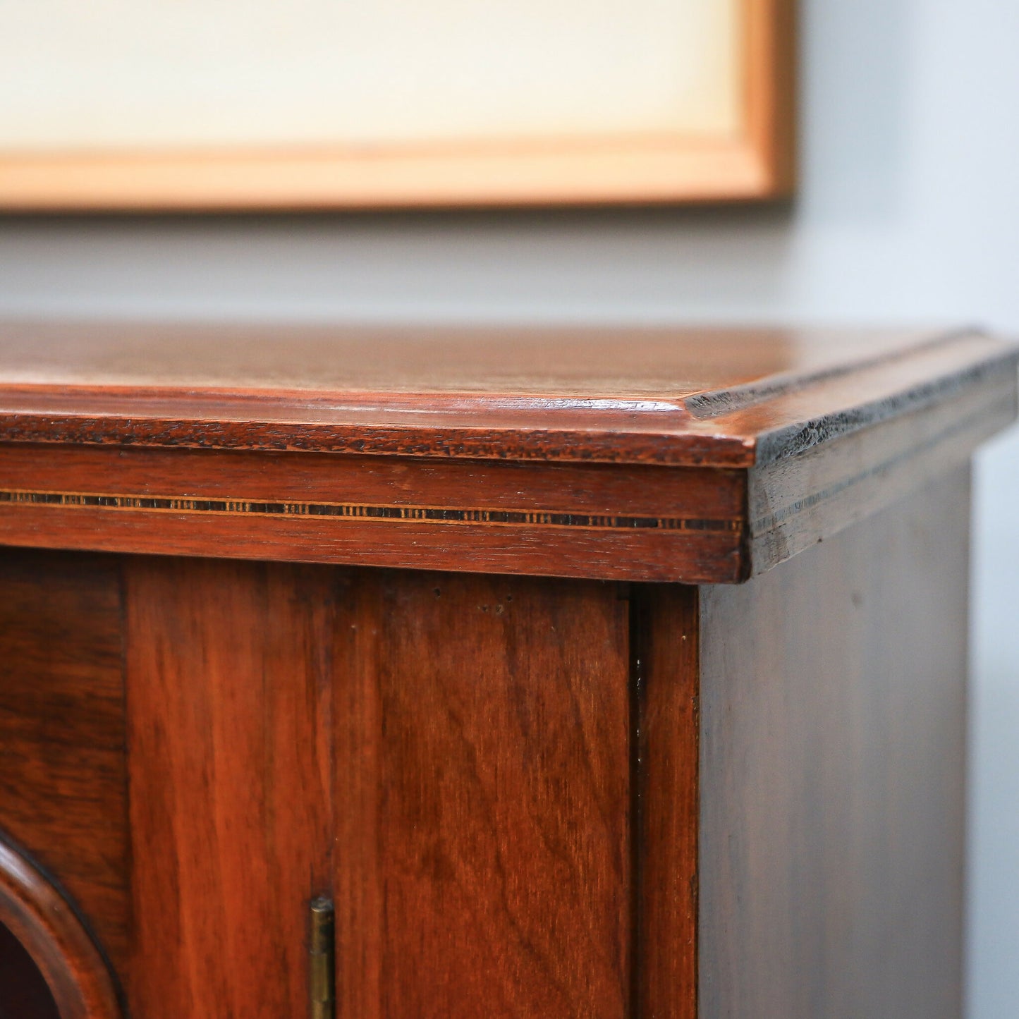 Antique Bookcase Victorian Glazed Bookcase Cabinet in Mahogany