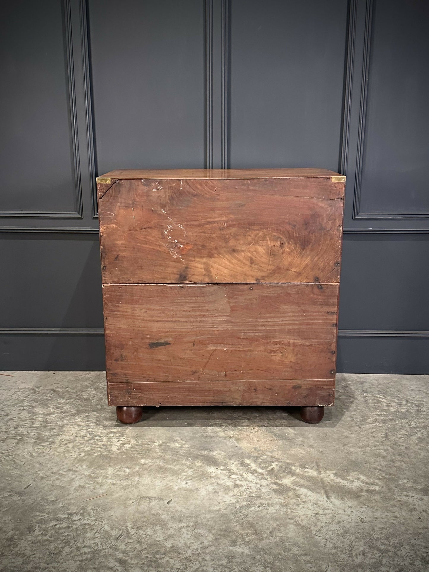 Mahogany Military Vintage Campaign Chest
