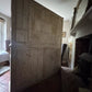 Rustic Antique Victorian Stripped Pitch Pine Cupboard Glazed Dresser Server