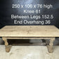 Rare Deep Large Oak Farmhouse Dining Table