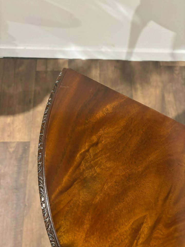 Reproduction Mahogany Demi Lune Hall Table