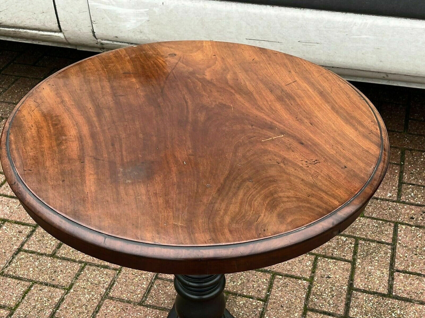 Victorian Vintage Mahogany Tilt Top Lamp Table, Side Table