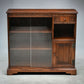 Old Charm Narrow Bookcase Cupboard Drawer Tudor Brown Finish FREE UK Delivery*