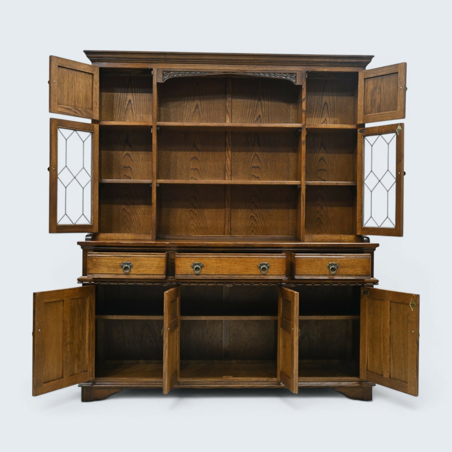 Old Charm Oak Dresser Warwick Light Oak Finish Sideboard FREE UK Delivery*