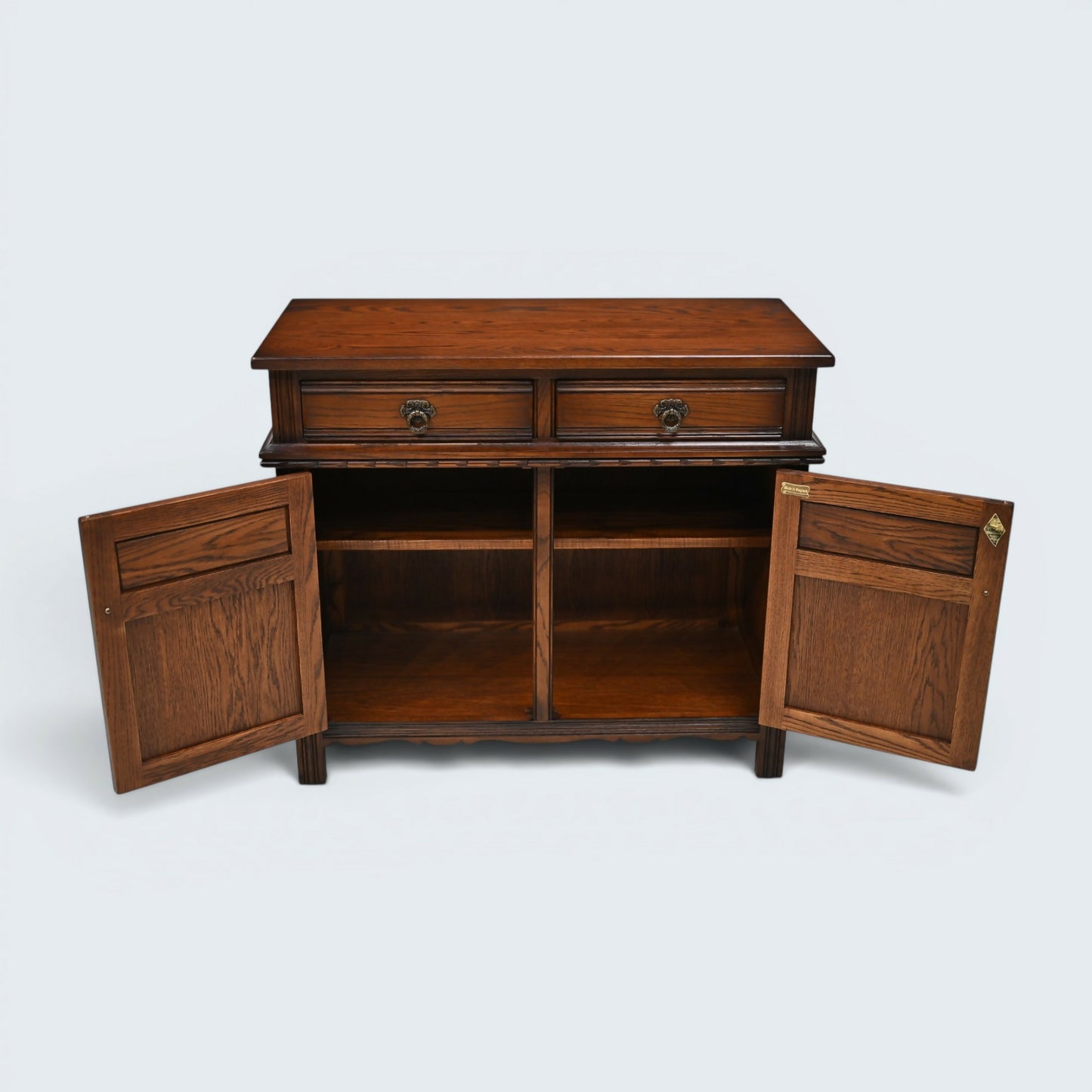Old Charm Oak Sideboard Vintage Furniture Storage Tudor Brown FREE UK Delivery*