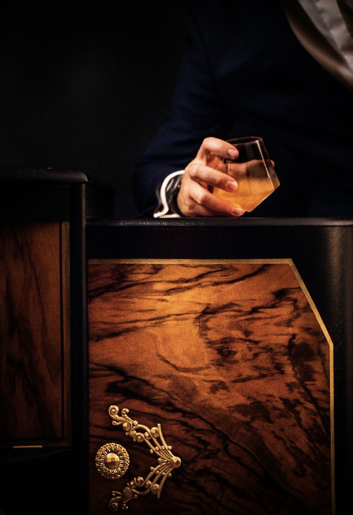 Louis Art Deco Drinks Cabinet Cocktail bar