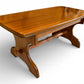 Vintage Wooden Coffee Table 86cm Length 46cm Width 39cm Height Turned Stretcher