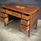 18th Century Marquetry Inlaid Mahogany Writing Desk
