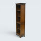 Old Charm Narrow Bookcase Finish 4 Shelves Light Oak Carvings FREE UK Delivery*