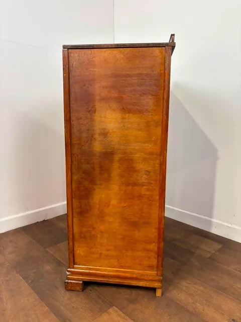Vintage Oak Veneer Tallboy