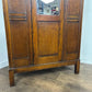 Vintage Oak Single Mirror Door Wardrobe / Hall Robe